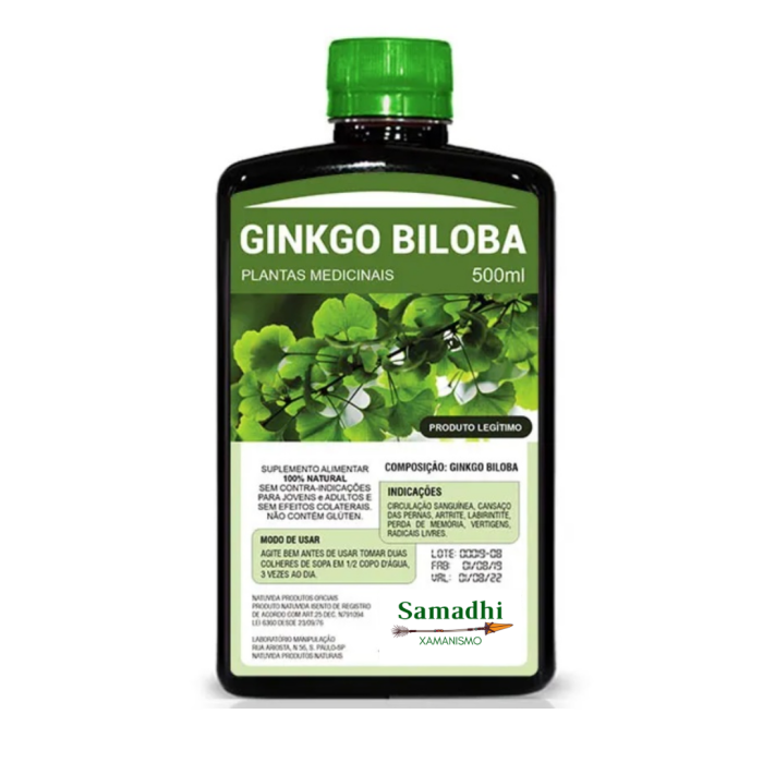 Imagem de Garrafada Ginkgo Biloba Plantas Medicinais 500ml