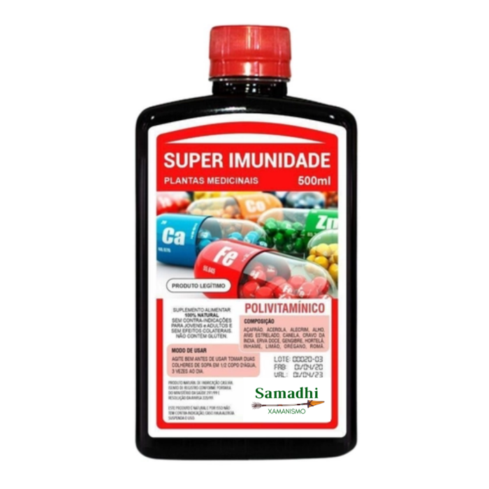 Imagem de Garrafada Super Imunidade Plantas Medicinais 500ml Fortaleça Suas Defesas Naturais