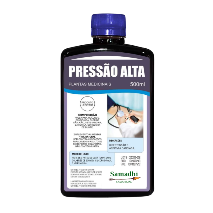 Imagem de Garrafada Pressão Alta Plantas Medicinais 500ml