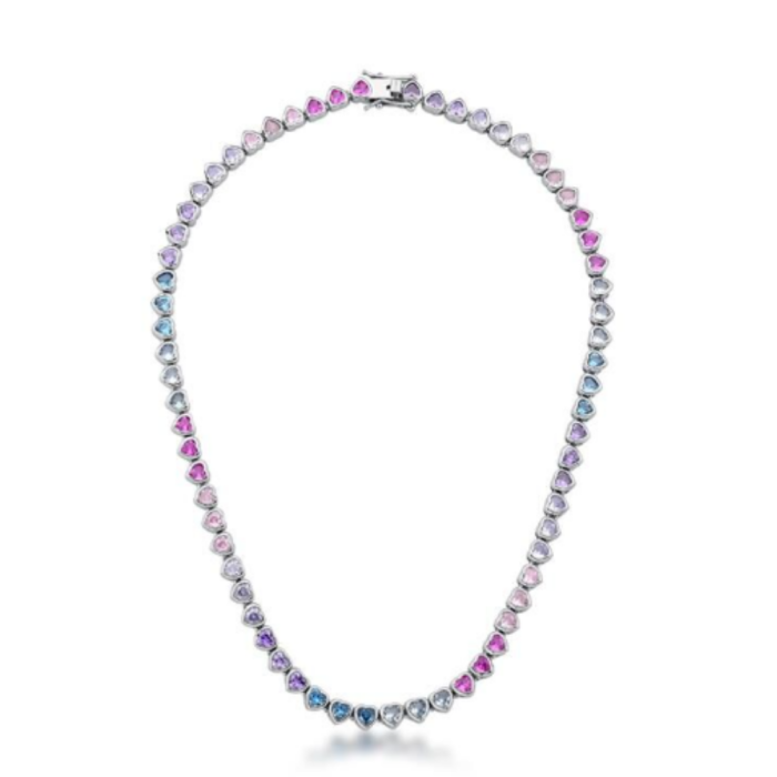 Imagem de COLAR RIVIERA COM ZIRCÔNIAS REDONDAS - Raibow