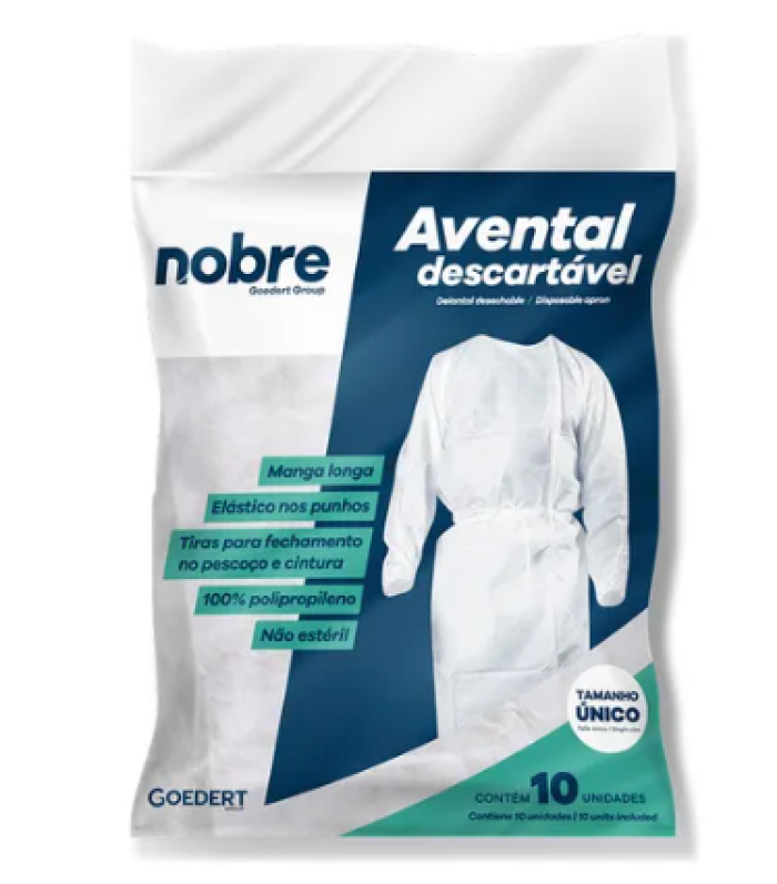 Imagem de AVENTAL MANGA LONGA BCO GRT.20.NOBRE
