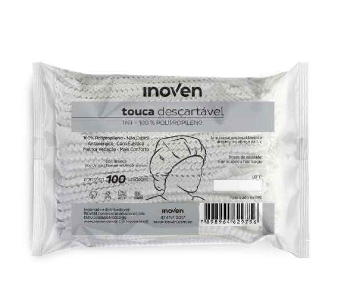 Imagem de TOUCA TNT BRANCA INOVEN 100UN
