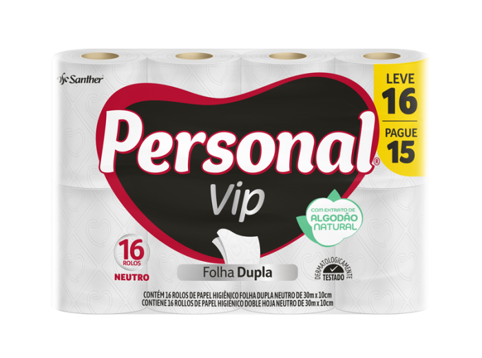 Imagem de PAPEL HIG PERSONAL VIP F.DUPLA 16X4