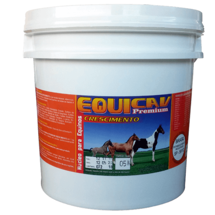 Imagem de EQUICAV PREMIUM CRESCIMENTO - BALDE de 5 Kg