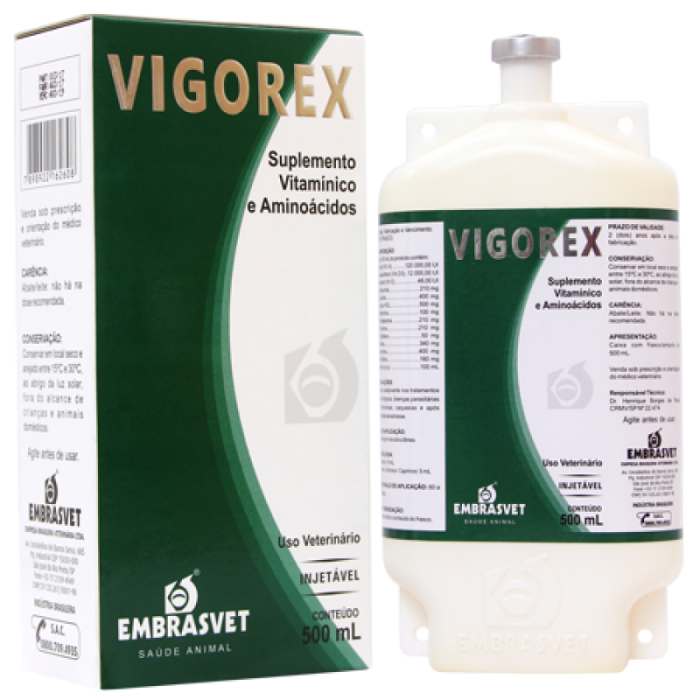 Imagem de VIGOREX - Suplemento Vitamínico e Aminoácidos - Frs de 500 ML