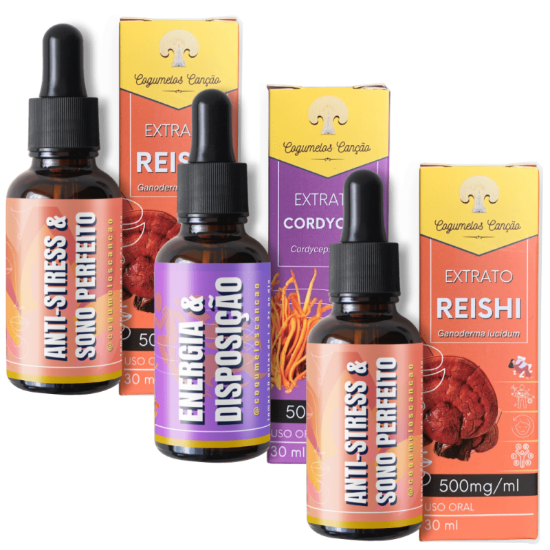 Imagem de Energia Suave: 2 Reishi + 1 Cordyceps