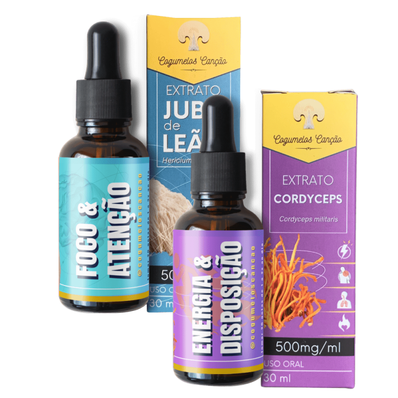 Imagem de Impulso Perfeito: 1 Juba de Leão + 1 Cordyceps