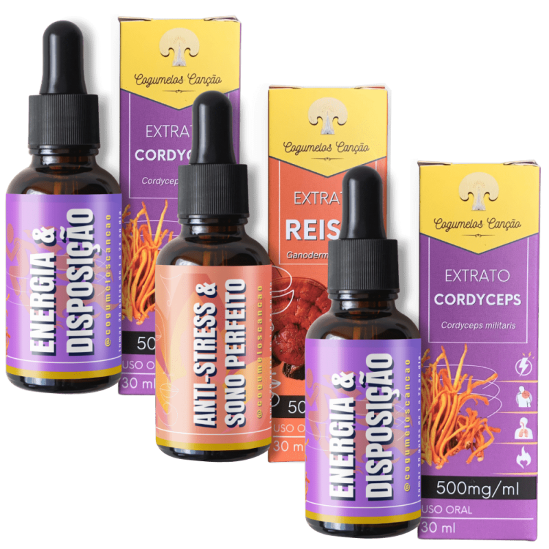 Imagem de Vitalidade Plena: 2 Cordyceps + 1 Reishi