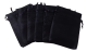 Imagem adicional 0 do item Saquinho de Cetim 7x9cm Pacote 10 unidades - Preto