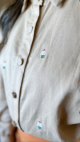 Imagem adicional 0 do item Camisa Linho Bordada Cupcake - Olivia