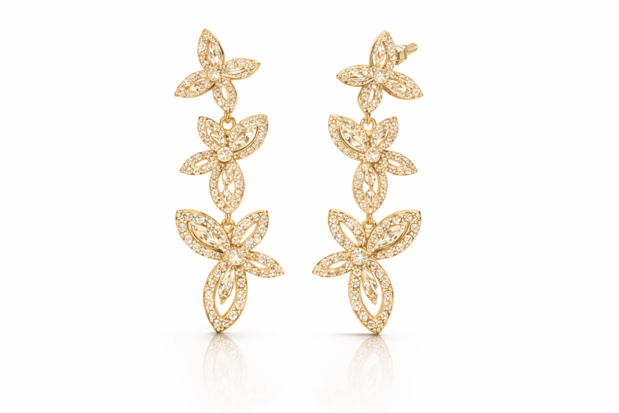 Imagem de Brinco Flor Lumiére Dourado