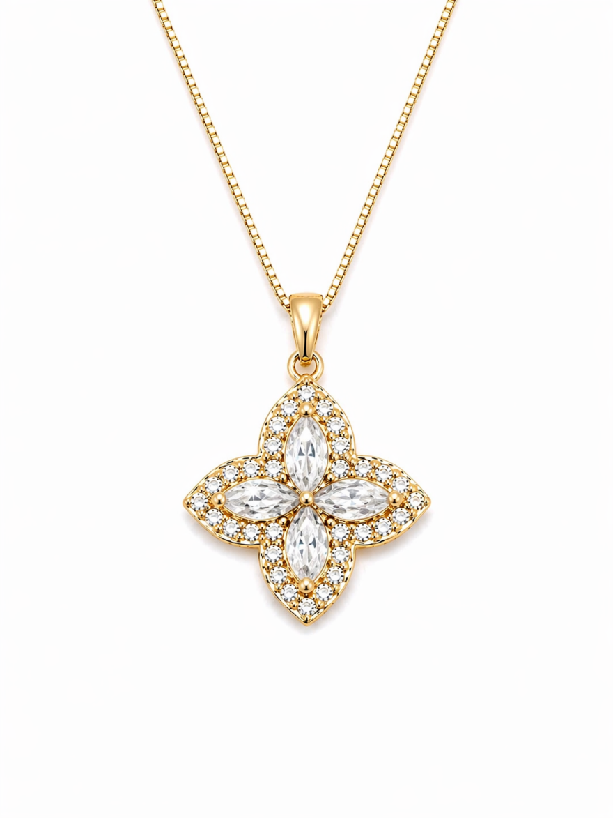 Imagem de Colar Trevo Crystal