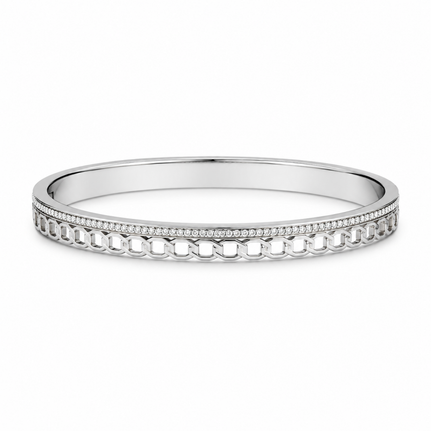 Imagem de Pulseira Brilho Prateado