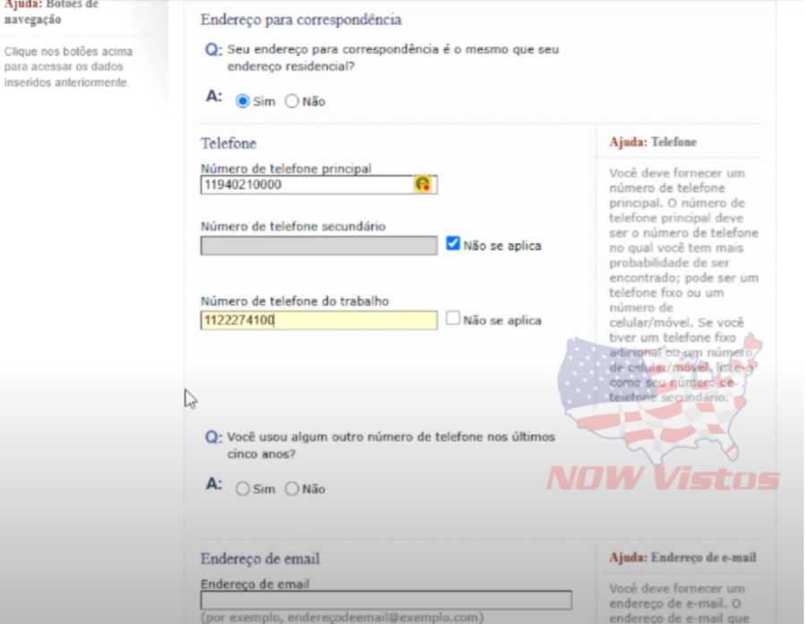 Imagem DS-160%20formulário%20Visto%20Americano%20passo%20a%20passo%20telefones%202
