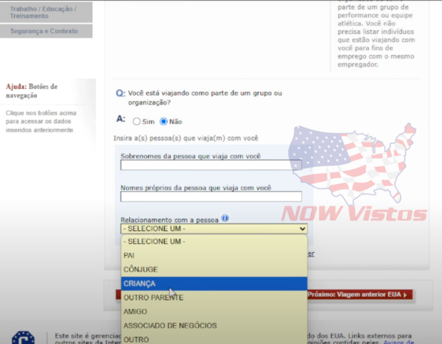Imagem DS-160%20formulário%20Visto%20Americano%20passo%20a%20passo%20acompanhantes%20de%20viagem%202