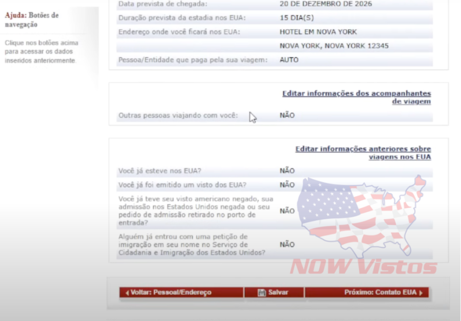 Imagem DS-160%20formulário%20Visto%20Americano%20passo%20a%20passo%20revisão%202