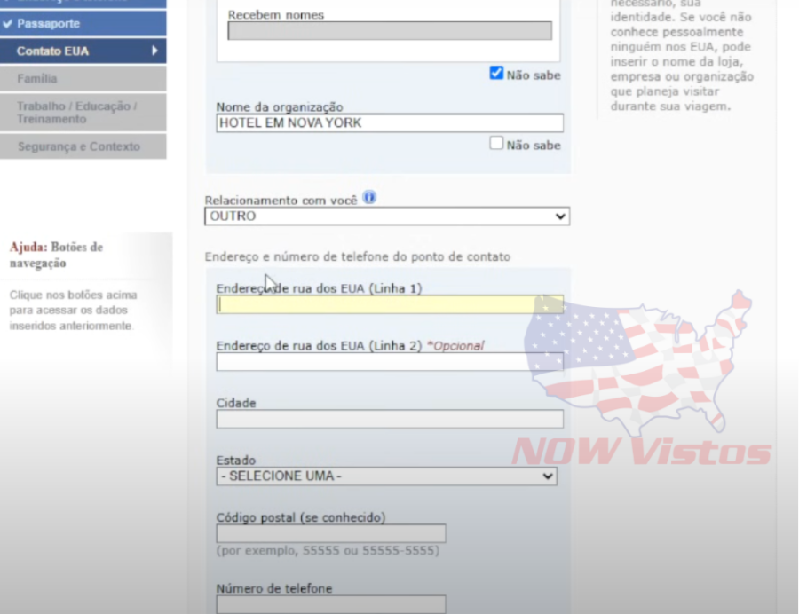 Imagem DS-160%20formulário%20Visto%20Americano%20passo%20a%20passo%20contato%20nos%20EUA%202