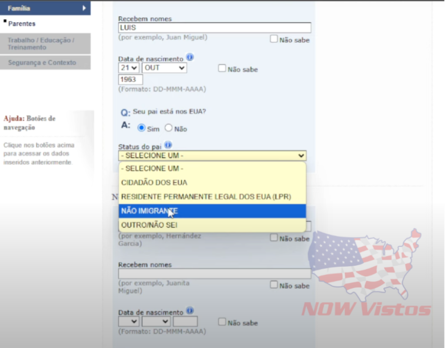 Imagem DS-160%20formulário%20Visto%20Americano%20passo%20a%20passo%20dados%20dos%20pais%203