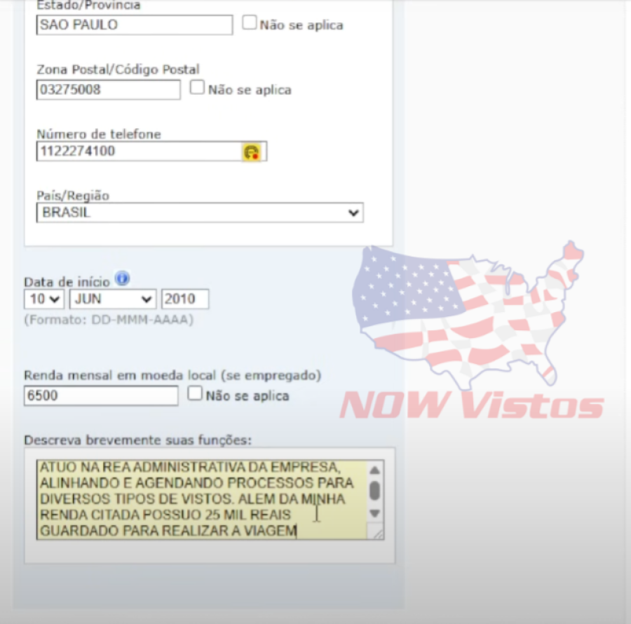 Imagem DS-160%20formulário%20Visto%20Americano%20passo%20a%20passo%20ocupação%20atual%205