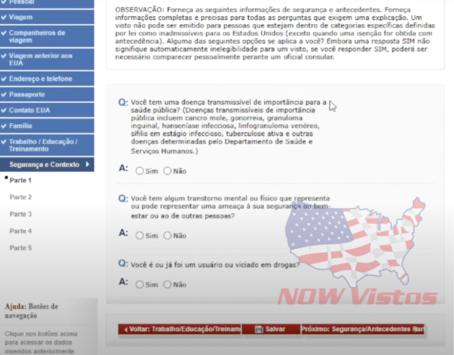 Imagem DS-160%20formulário%20Visto%20Americano%20passo%20a%20passo%20perguntas%20de%20segurança
