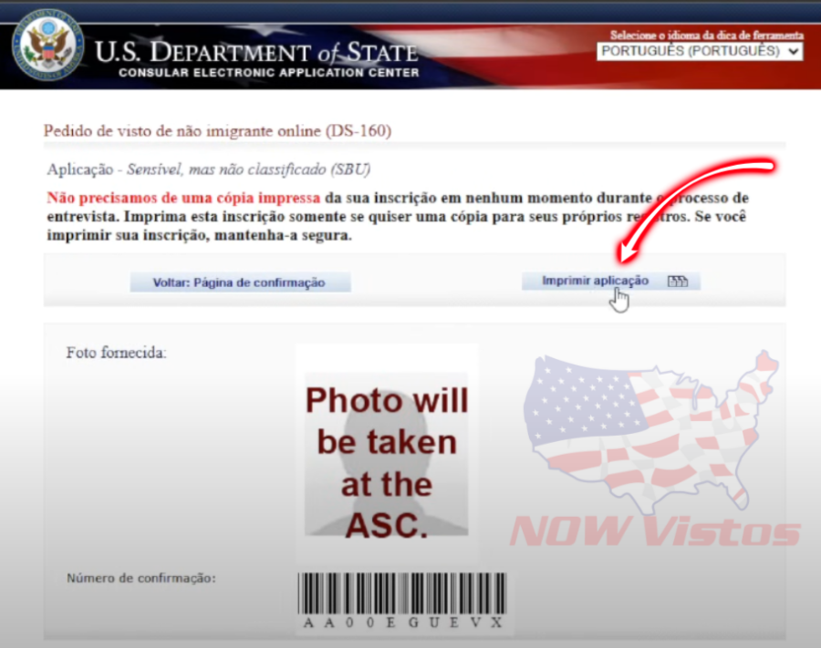 Imagem DS-160%20formulário%20Visto%20Americano%20passo%20a%20passo%20salvar%20preenchimento%20completo%204