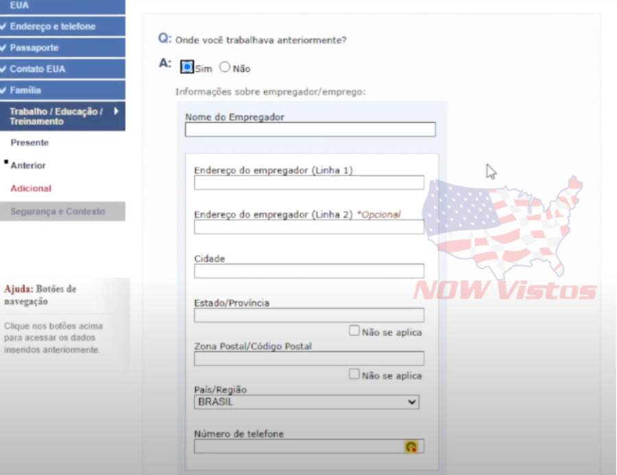 Imagem DS-160%20formulário%20Visto%20Americano%20passo%20a%20passo%20emprego%20anterior%202