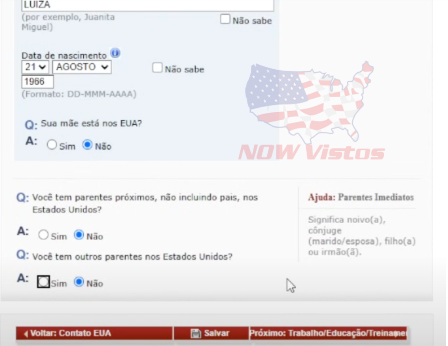 Imagem DS-160%20formulário%20Visto%20Americano%20passo%20a%20passo%20parentes%20nos%20eua