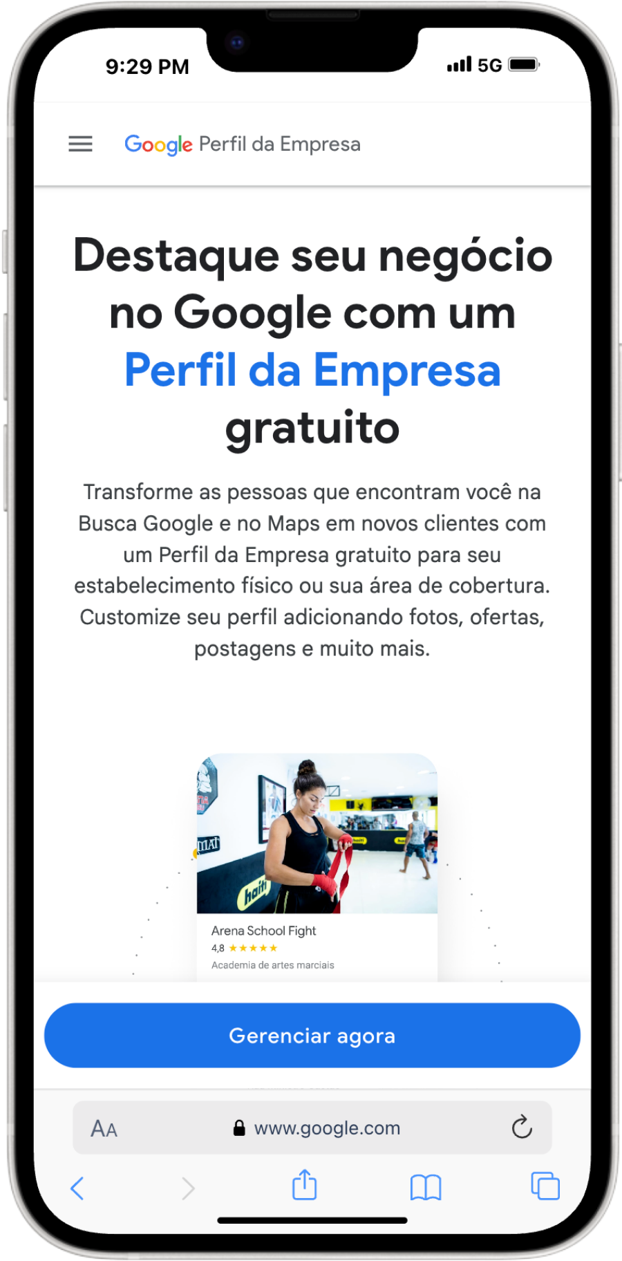 Imagem google_perfil_empresa