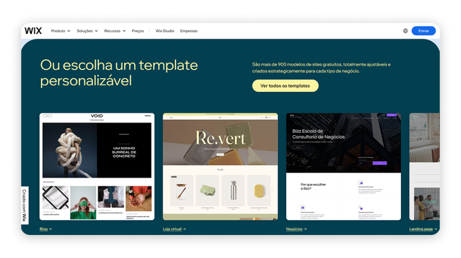 Imagem pagina-wix-modelos-templates