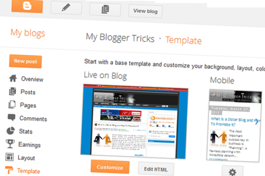 Blogger-interface Image