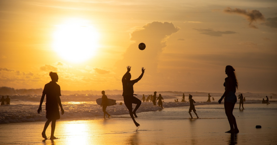 Imagem praia-calor