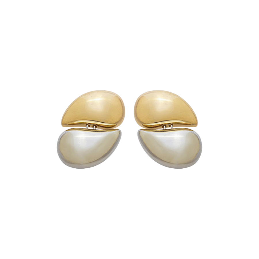 Imagem de Brinco Orgânico Elegante Dois Banhos