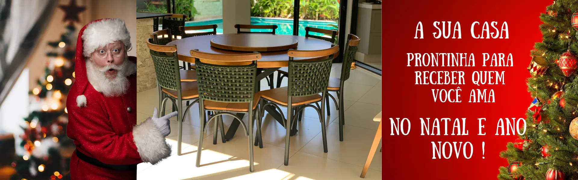 Banner levando para a categoria de Mesas