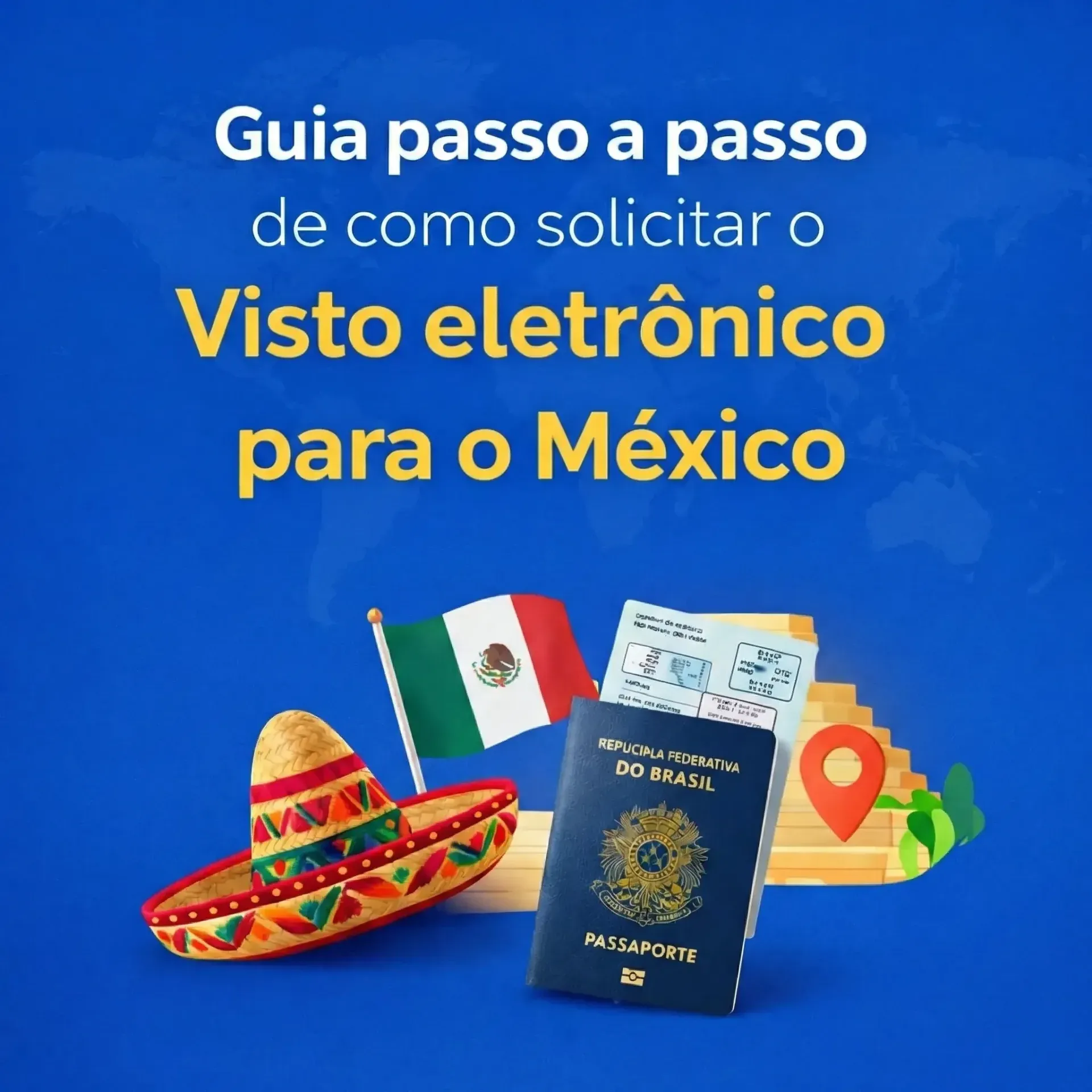 Imagem principal para o artigo Visto Mexicano Online em 2026: como solicitar e quanto custa da Viaggi Vistos