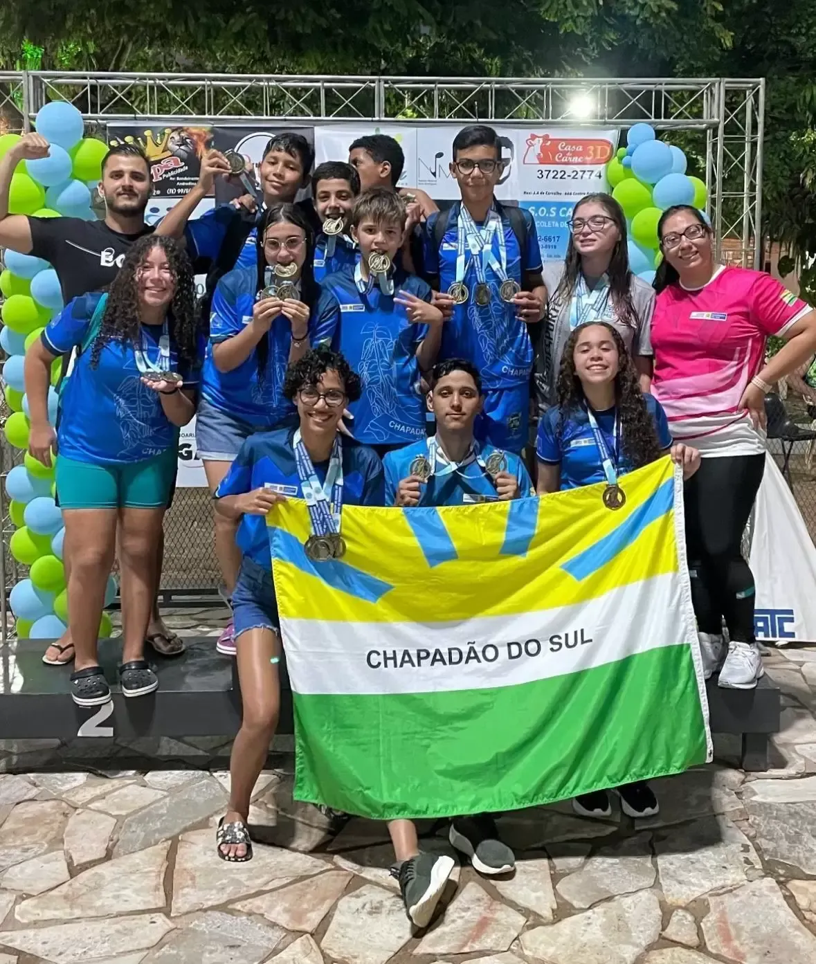 Imagem de compartilhamento para o artigo Festival de Natação Novos Talentos marca retorno das atividades aquáticas em Chapadão do Sul da MS Todo dia