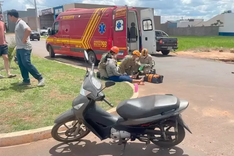 Imagem de compartilhamento para o artigo Em menos de 24 horas, bombeiros atendem 5 acidentes de moto em Chapadão do Sul da MS Todo dia