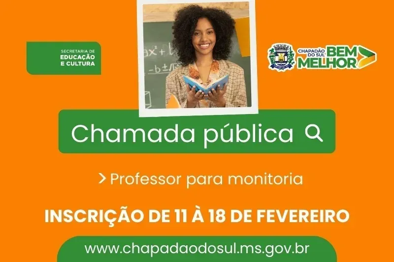 Imagem de compartilhamento para o artigo IFMS tem oportunidade para professor de monitoria em Chapadão do Sul da MS Todo dia