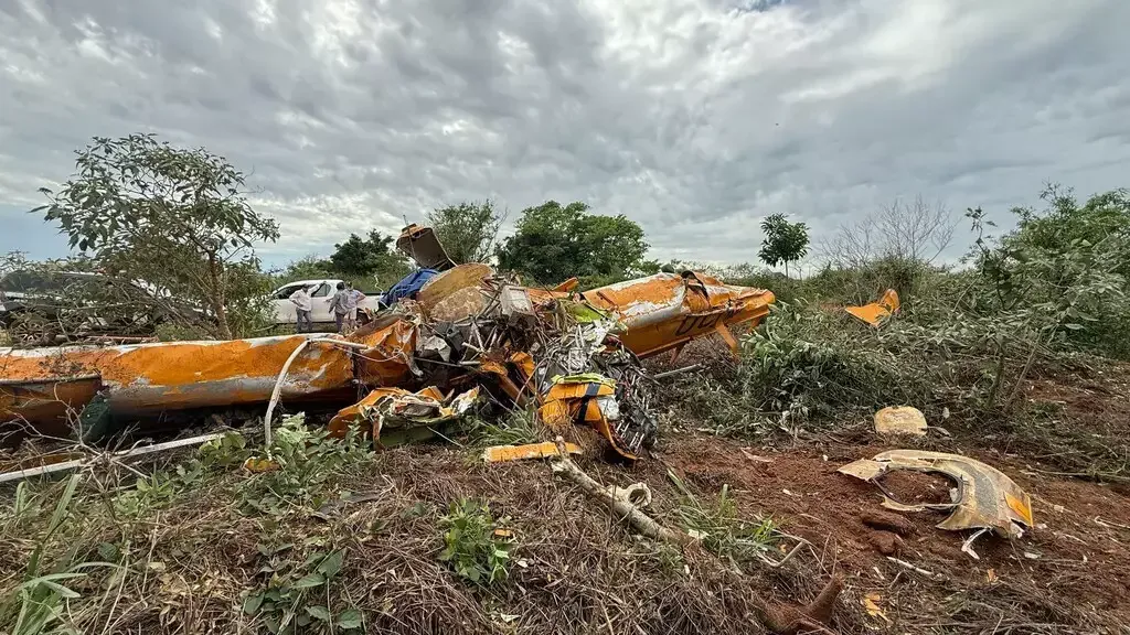 Imagem de compartilhamento para o artigo Avião agrícola cai e mata piloto em Iguatemi; polícia e Cenipa investigam acidente da MS Todo dia