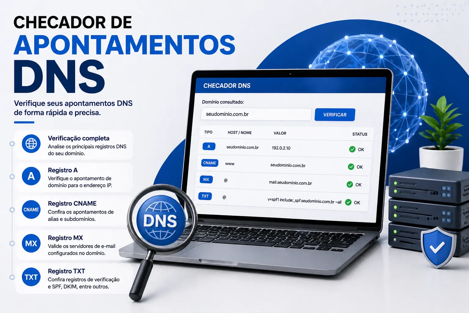 Imagem checar os-apontamentos-de-dns