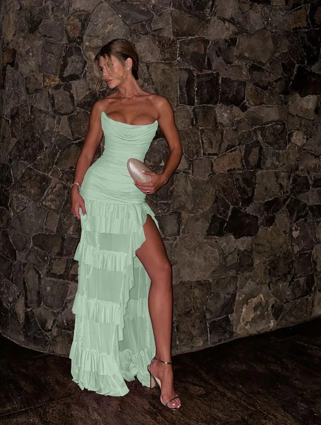 Imagem de Vestido Longo Verde Luane - Cloude