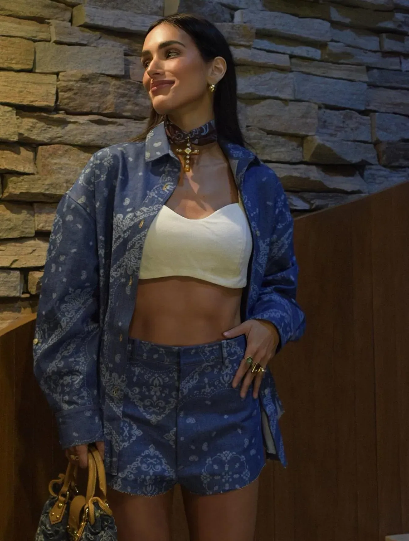 Imagem de Conjunto Estampado Jeans - Julie