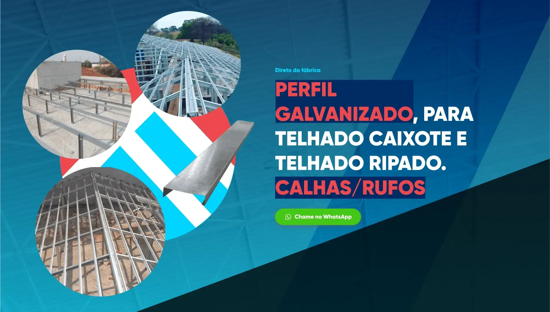Banner Telha de Aço e Telha Sanduíche