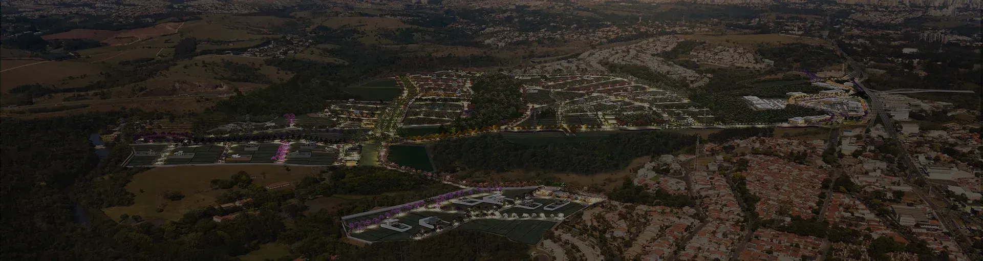 Foto aérea condomínio Ville Saint Anne