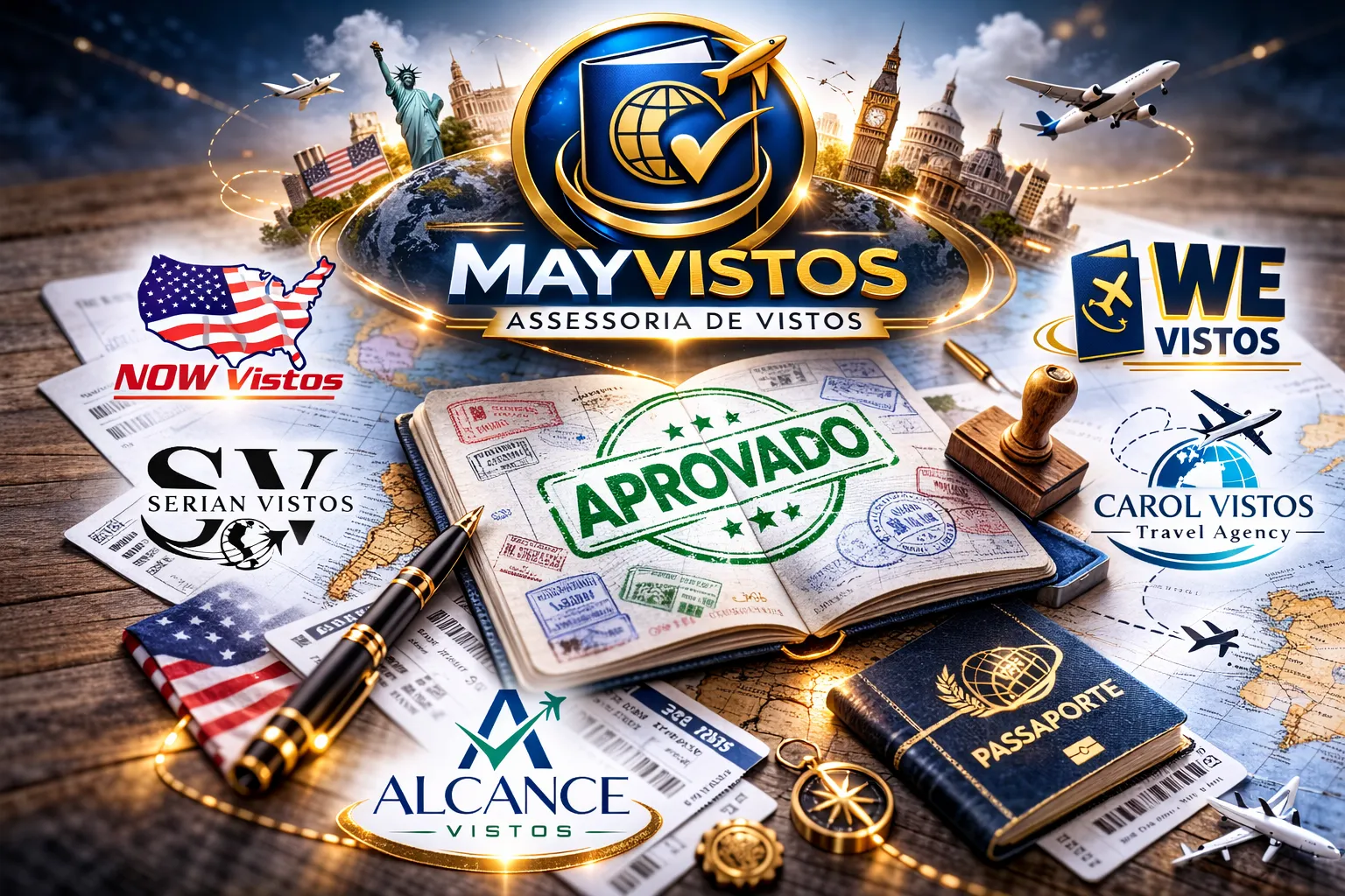 Imagem ilustrativa para o artigo As Melhores Empresas de Assessoria para Visto Americano no Brasil em 2026 da May Vistos