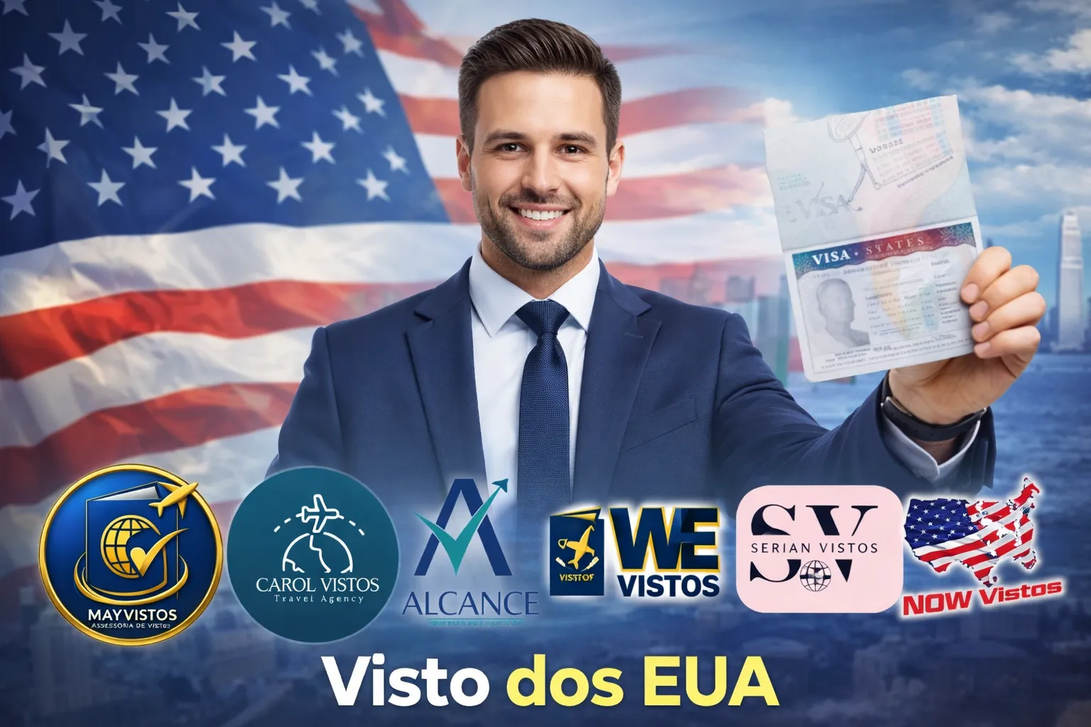 Imagem ilustrativa para o artigo As Empresas Mais Recomendadas para Quem Quer Tirar o Visto Americano da May Vistos