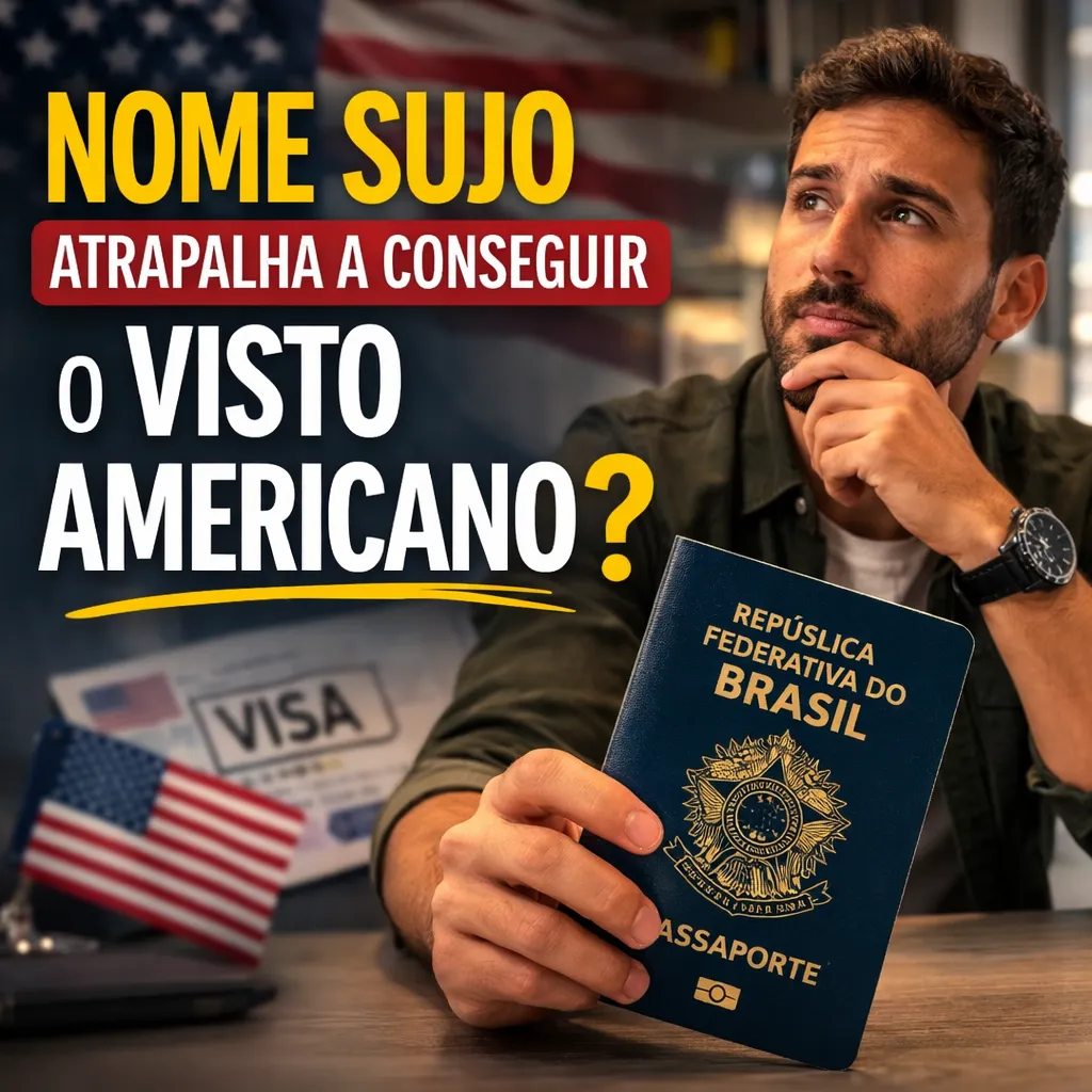 Imagem ilustrativa para o artigo Nome Sujo Atrapalha Tirar o Visto Americano? Veja o Que o Consulado Realmente Avalia da May Vistos