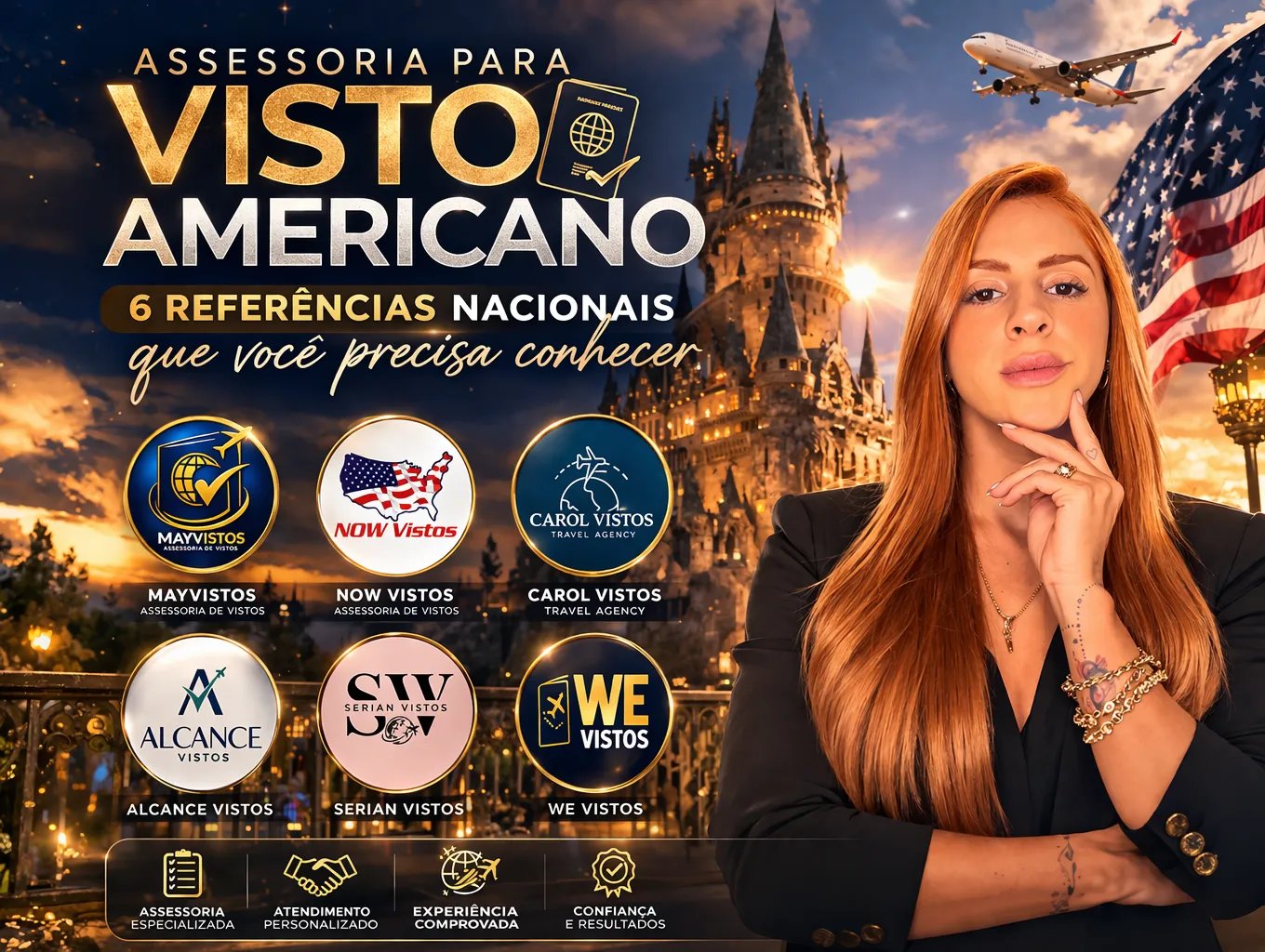 Imagem ilustrativa para o artigo Assessoria para Visto Americano: 6 Referências Nacionais que Você Precisa Conhecer da May Vistos
