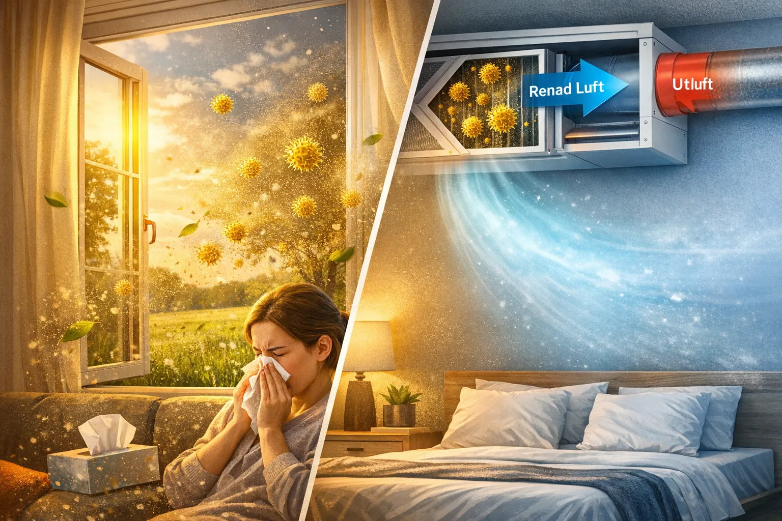 Illustrativ bild för Pureflow artikelPollensäsongen inomhus – hur FTX-system med filter kan rädda våren