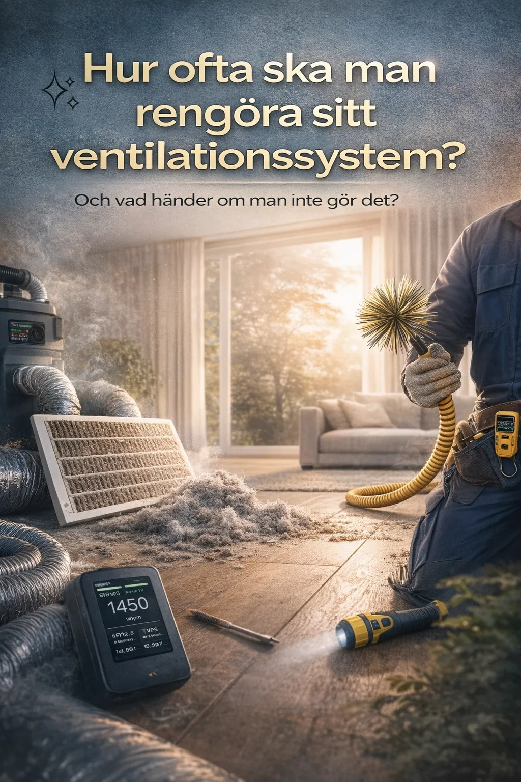 Illustrativ bild för Pureflow artikelHur ofta ska man rengöra sitt ventilationssystem?