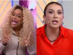 Imagem da notícia Cariúcha e Thayse Teixeira trocam farpas ao vivo no SBT: "Tem que ter educação"